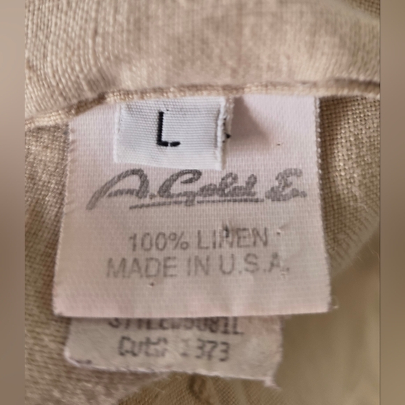 Agolde Wheat Coloured Long Linen Skirt. Summer Weight. Lg. - Picture 11 of 14